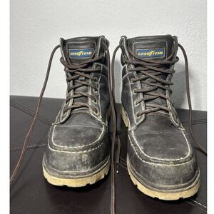 GOODYEAR brown SIZE 9 1/2 MEN'S work boots